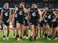 The Blues are well aware they need to tighten up in defence if they're to take down the Magpies. (Rob Prezioso/AAP PHOTOS)