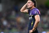 Jonah Pezet will miss the rest of the NRL season for Melbourne as he recovers from knee surgery. (Joel Carrett/AAP PHOTOS)