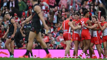 GWS admit they failed to adapt and perform at the level expected in their loss to Sydney. (Dean Lewins/AAP PHOTOS)
